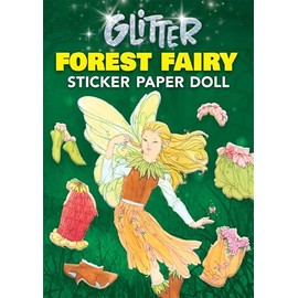 Glitter Forest Fairy Sticker Paper Doll