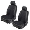ZONETECH Black Wood Beaded Seat Cushion - Premium Quality Massaging