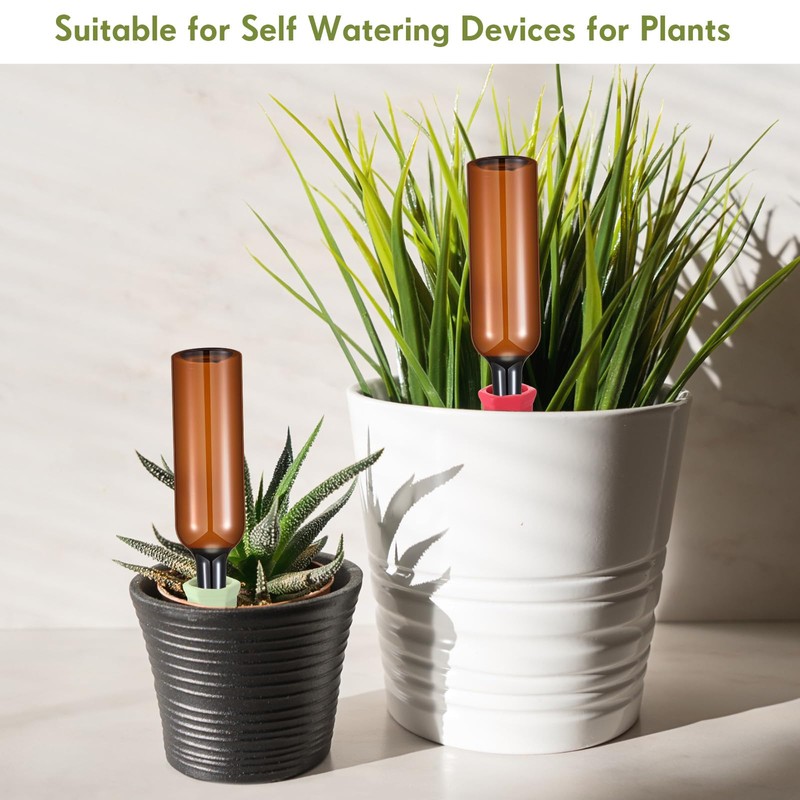 Baderke 24 Pcs 12 Set Plant Watering Devices, Terracotta Watering