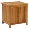 vidaXL Patio Storage Acacia Wood Box, Oil Finished, with Water-Resistant