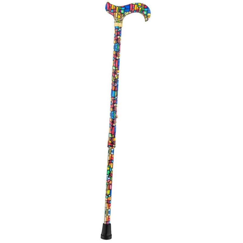 Royal RC Canes Mosaic Stained Adjustable Walking Cane – Stylish