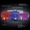 BlueFinger Backlit Gaming Keyboard and Mouse Combo,USB Wired Backlit Keyboard