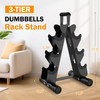 AmazeFan 5 Tier Dumbbell Rack Stand Only, A-Frame Design Weight