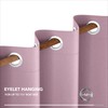 Deconovo Deconovo Pink Curtains Thermal Insulated Eyelet Blackout Curtains for
