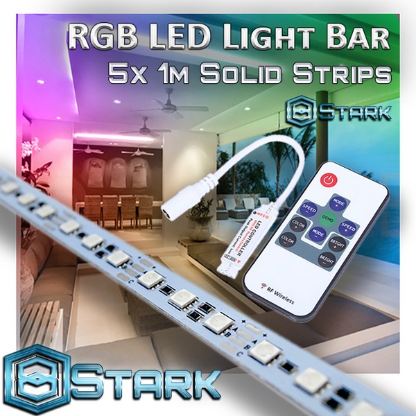 Aluminum Solid Strips - Interior Design Lighting - RGB - 5 Sets (5M/16.4FT)