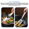 KIBBEH All-Purpose Detachable Cooking Tongs, Flexible Spatula Tool for Grilling,