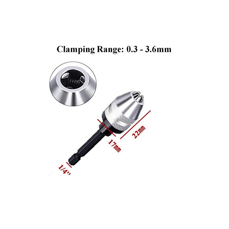 aiyun Drill Chuck Adapter - 2Pcs Drill Chuck for Impact