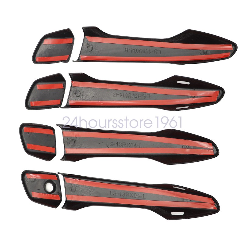 Soillar GLOSS BLACK Door Handle COVERS W/2 SMT KH Fit