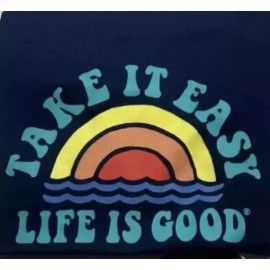 Life is Good 2PK Life Is Good Kid's Long Sleeve SunShirt UPF 50+ ~ Small ~Sunset Take it easy
