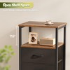 Huuger Night Stand Set of 2, Nightstand with 2 Drawers,