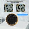 Insert Digital Hygrometer Round Cigar Box High Accuracy Electronic Temperature