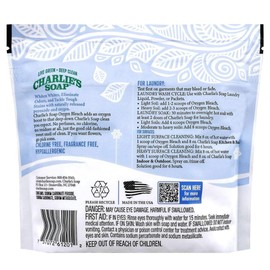 Charlie's Soap Laundry Stain Remover Bundle, Oxy Bleach, Pre-Spray 32 Fl Oz, and Booster, Natural Variety Pack of 3