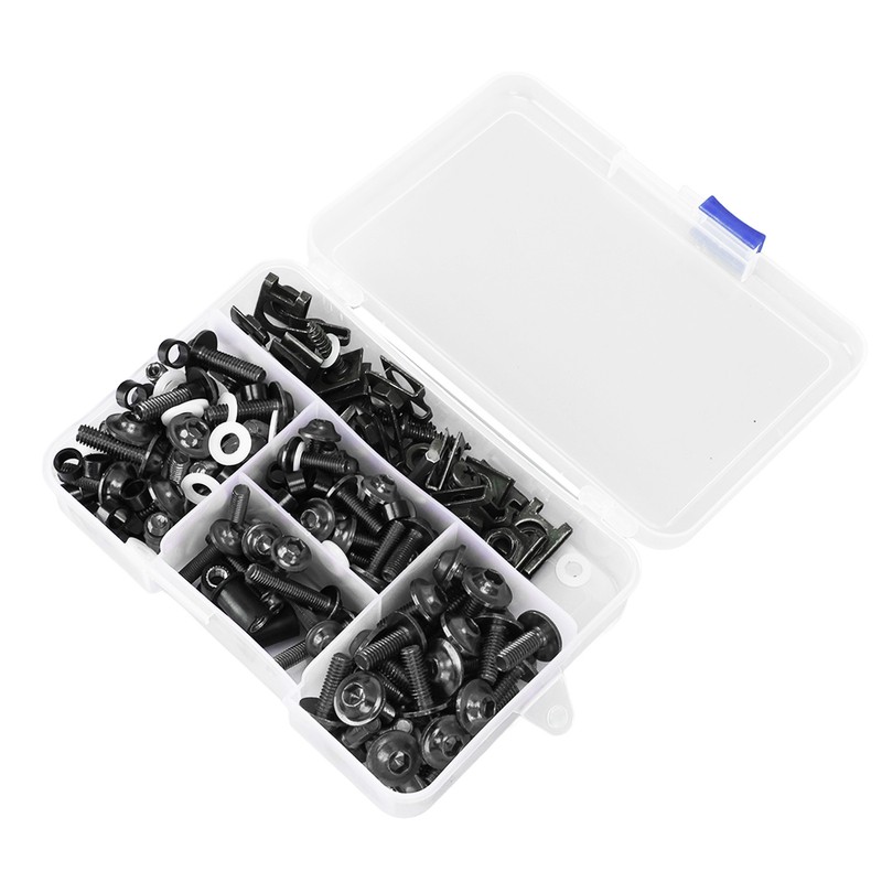 177PCS Motorcycle Fairing Bolt Kit Colorful M5 M6 Motorcycle Windscreen