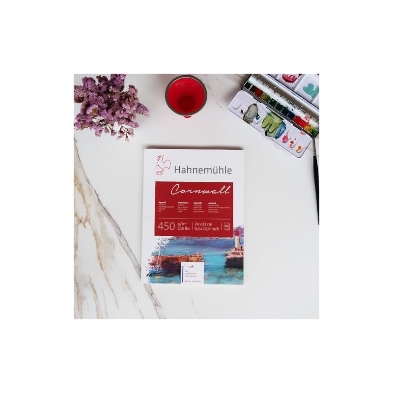 Hahnemuhle Cornwall 450gsm Block - 24 x 32 cm Rough