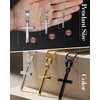 ZENLUNANO Exquisite Black Cross Necklace for Men and Women, Cross