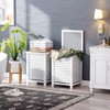 SMIBUY Double Laundry Hamper with Lid, 120L Bamboo Laundry Basket