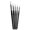 Lexcion Select Pack Of 5 Quality Synthetic Sable Paint Brushes - Sizes 2, 4, 6, 8 and 10