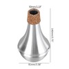Trumpet Mute Silencer Aluminum Alloy Practice Musical Instrument Part Accessory