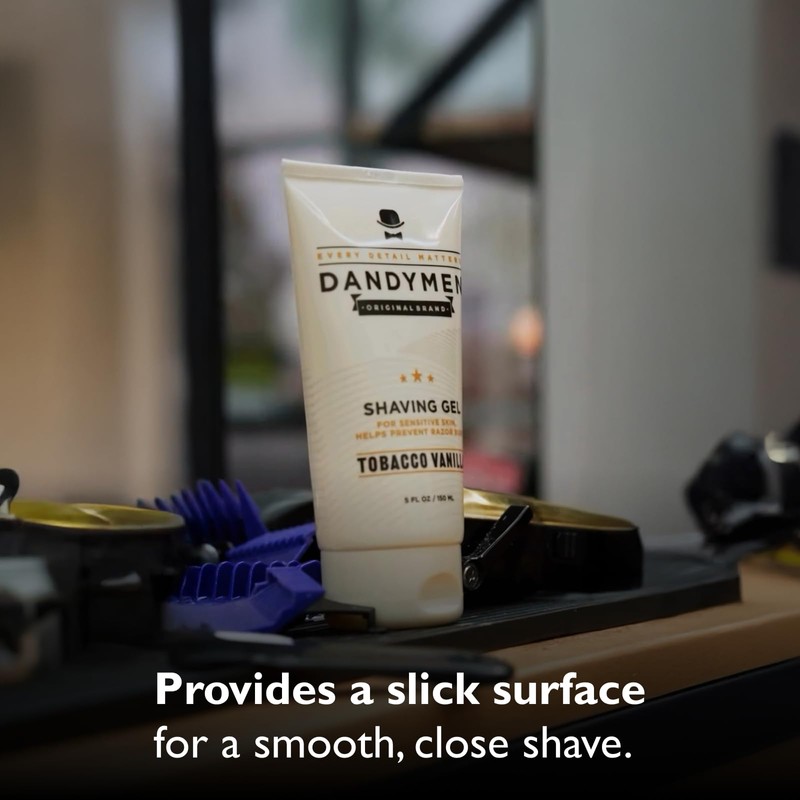 DandyMen Tobacco Vanilla Shave Gel – Precision Shave with Hydration