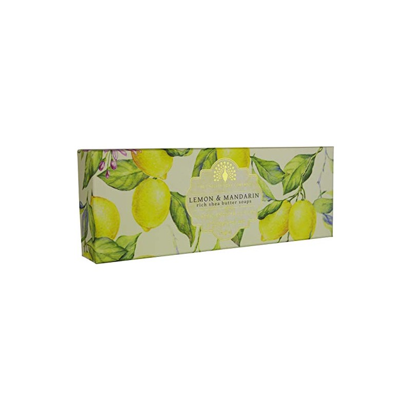 The English Soap Company Triple Gift Boxed Hand Soaps Lemon
