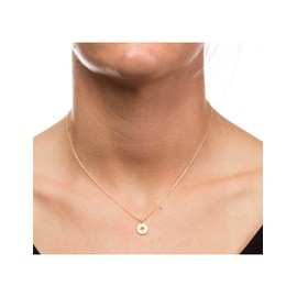 ALRNBY Gold Necklace for Women Dainty Charm Necklace Gold/Silver Starfish Key Compass Humming Bird Drop Pendant Necklace Friendship Necklace Best Friend Sister Daughter Birthday Graduation Christmas Jewelry Gift Life is A Beach (Gold Compass)