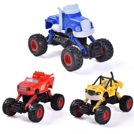 Big Foot Monster Truck Toy Blaze and the Monster Machines Trucks Neon Wheels 3 Pack 3 Pack for 3 Vehicles Over 3 Years