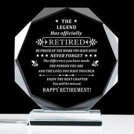 XLSJGYP Happy Retirement Gifts for Men Women Never Understand The Difference You Made Keepsake Retirement Plaque Inspirational Gifts for Retired Friends Boss Teacher Police (Retirement Gift)