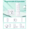 HAPYTHDA Remote Control Outlet Plug, Wireless Remote Light Switch, 500ft