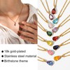 JeeweLife 18k Gold Plated Stainless Steel August Birthstone Necklace Birthday