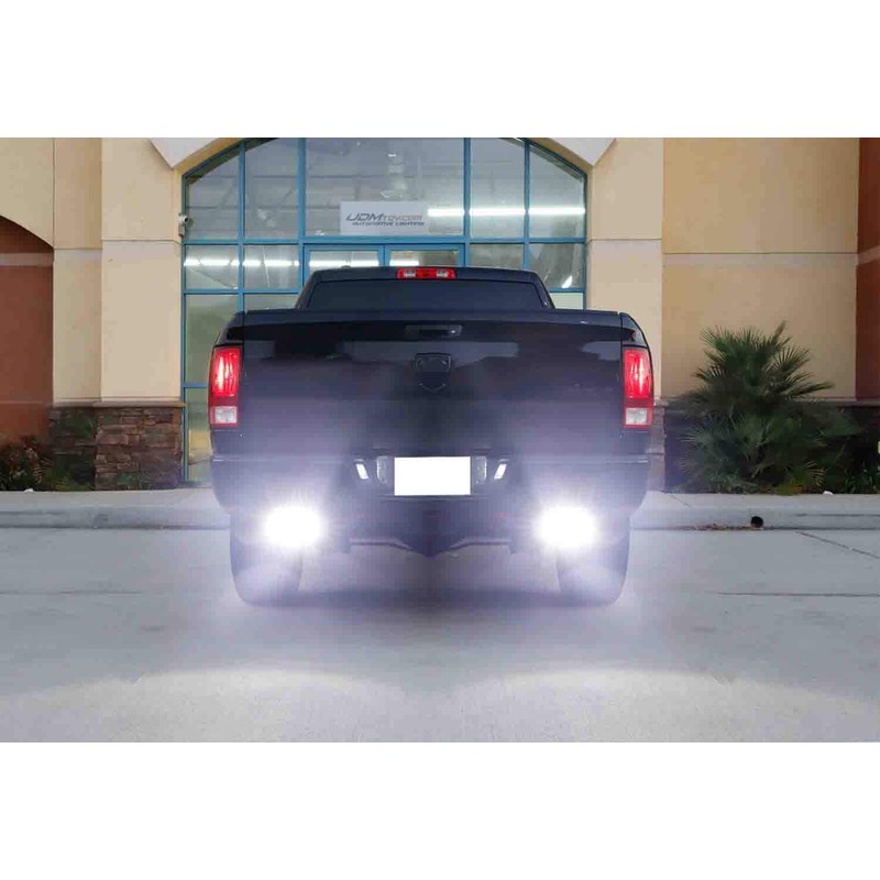 iJDMTOY Rear Bumper Mount Searchlight Reverse LED Light Bars Compatible