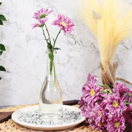 gouveo 12er Set Glasvasen Rustica200 - Runde Blumenvasen aus Glas - Kleine Deko-Vasen für Zuhause, Hochzeiten, Geburtstage, Feste