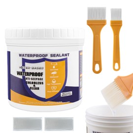 KCUT Invisible Waterproof Agent, 17.63oz Transparent Polyurethane Waterproof Coating Anti-Leakage Repairing Adhesive for Roof Walls Bathroom Kitchen Indoor Outdoor