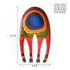 Totally Bamboo Baltique Marrakesh Collection Salad Hands Serving Utensil Set,