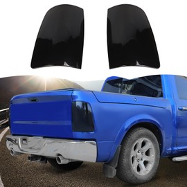 RT-TCZ Smoked Black Tail Light Lamp Cover Guard Trim Decoration Exterior Accessories for Dodge RAM 2009-2017