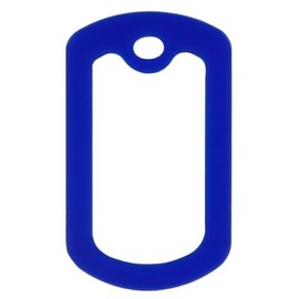 PinMart Military Dog Tag Silencer – Silicone Rubber ID Tag Protector – Edge Bumper Prevents Noise & Scratching, 5 Pack, Blue