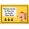 DankeDir! Pakete bitte hier abstellen – Sign 30 x 20