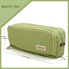 Large Pencil Case 3 Compartments, Big Capacity Pencil Pouch with