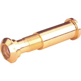 Prime-Line U 9895 Door Viewer, 15/32 In. x 160-Degree, Solid Brass Housing, Plastic Lens, Polished Finish (Single Pack)