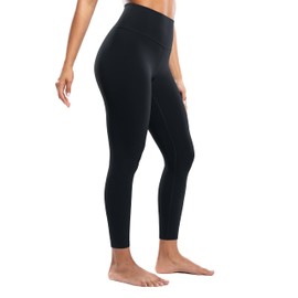ENERBLOOM Workout Leggings for Women Yoga Pants 7/8 High Waisted Athletic Tights Silky Feeling Soft 25" Gym Activewear Lounge Black XX-Small