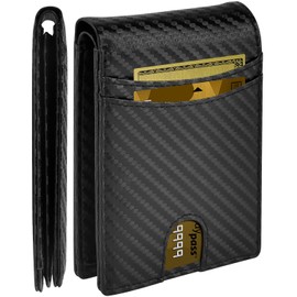 Lapogy Stocking Stuffers for Men Dad Wallet: Christmas Valentines Day Gifts for Him Husband Boyfriend Fathers Day Birthday Slim Leather 2 ID Window With Gift Box