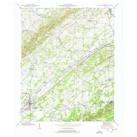YellowMaps Madisonville TN topo map, 1:24000 Scale, 7.5 X 7.5 Minute, Historical, 1940, 27.5 x 22 in - Tyvek