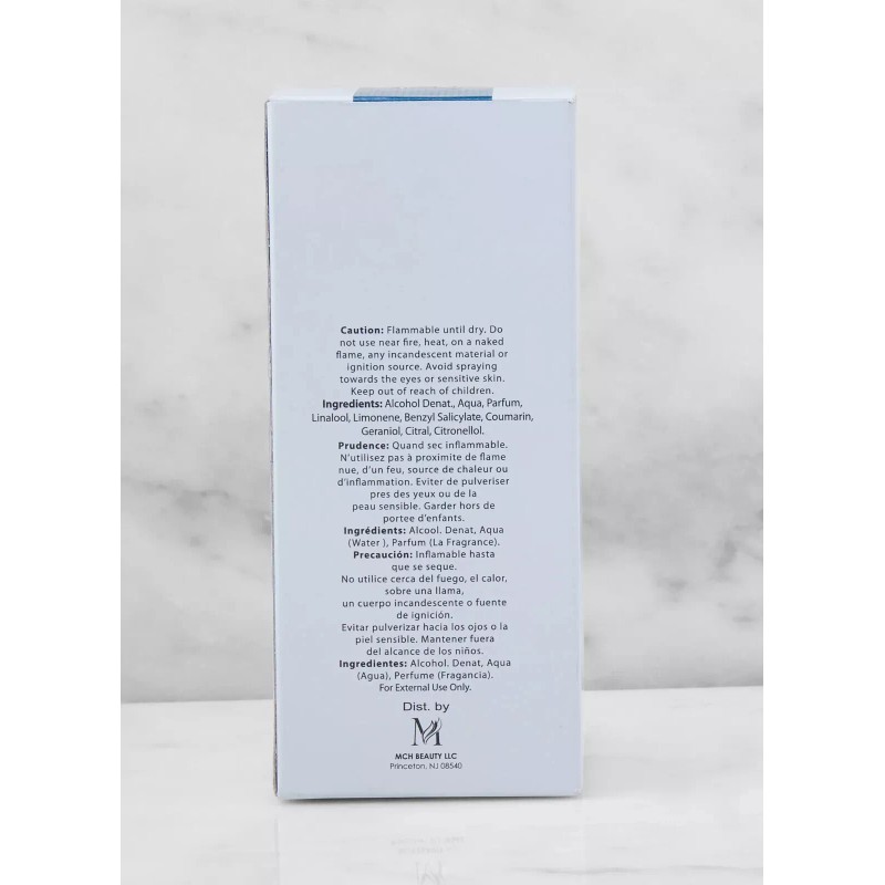 MCH Beauty CEO AQUA Men's Cologne 3.4 Oz EDT Spray