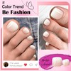 240pc Ombre Press on Toenails Women Fake Toe Nails with