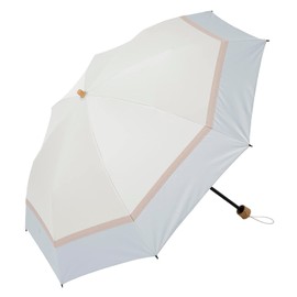 LIEBEN-0702 Folding Parasol Cool Plus UV Thermal Shielding Folding Umbrella, Transitioning, Women's, 19.7 inches (50 cm) x 8 Ribs, 100% Light Blocking, Fabric Uses Over 99.9% UV Reduction, Thermal