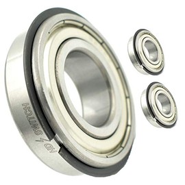 (2 Pack) Front Wheel Bearings, John Deere AM102888 w/Tough Steel Seals - HD Switch Compatible with John Deere