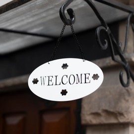 VILLCASE Pack of 6 Metal Hanging Chains, 25 cm and 50 cm Iron Hanging Chains with Hooks, Black Chain for Hanging Basket, Garden, Home Decoration, Poster, Signs, Banners