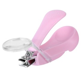 Hohopeti 1pc Durable Nail Clipper with Magnifier Safe Fingernail and Toenail Care for Portable Design for Home The Go Use Environmental Friendly Material