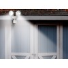 Maxsa 44218 Off-White Solar-Powered Dual Head LED Security Light