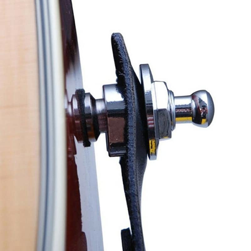 AIMALL Buttons Straplocks Bass Replacement Strap Locks Electric Acoustic Guitar