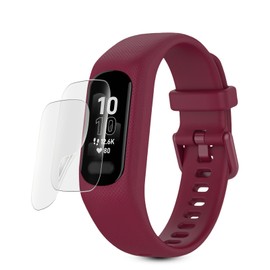 For GARMIN vivosmart 5 Screen Protector Film (Pack of 2), High Transmittance, Reducing Reflection, Anti-Glare, Soft TPU Material, LCD Protective Film, Bubble Proof, Fingerprint, Full Protection